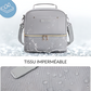 Sac isotherme gris double compartment waterproof