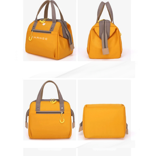 Sac isotherme pour femme jaune côté