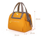 Sac repas pour femme jaune dimensions