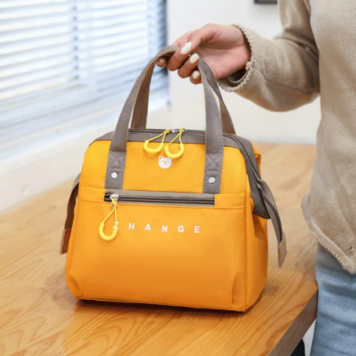 Sac repas pour femme jaune