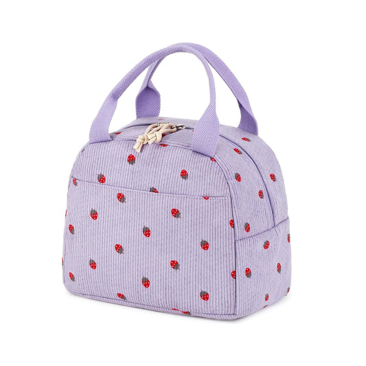 Sac Isotherme Déjeuner Velours Côtelé