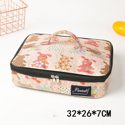 Sac Isotherme Plat Lapins rose grand