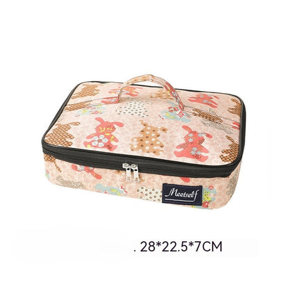 Sac Isotherme Plat Lapins rose petit