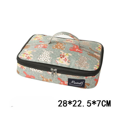 Sac Isotherme Plat Lapins vert petit