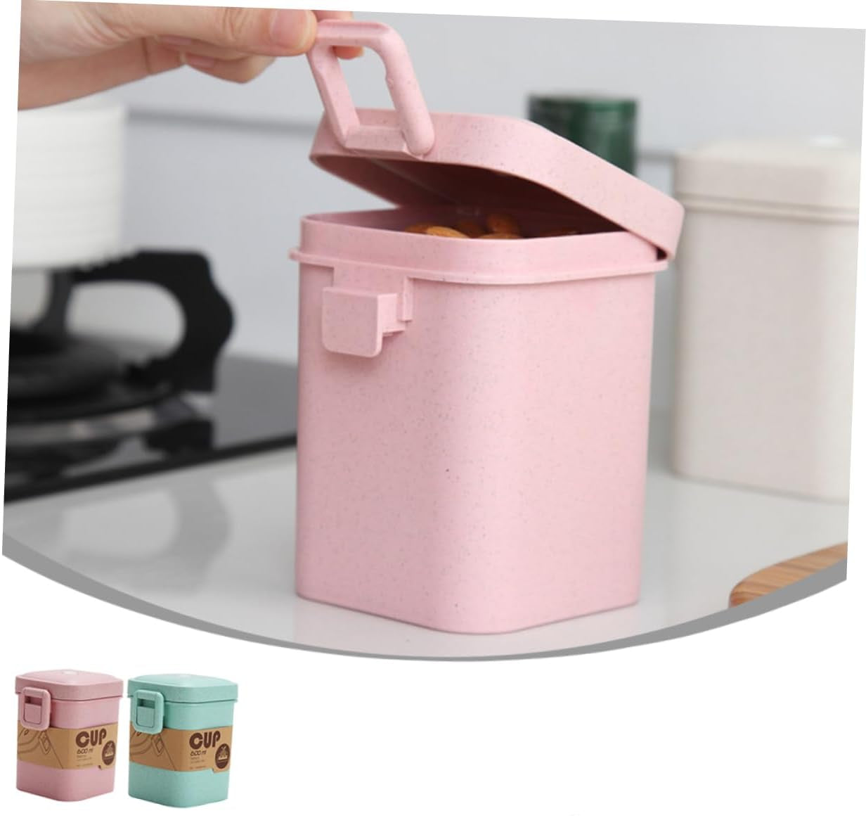 boite à soupe pour micro-onde rose