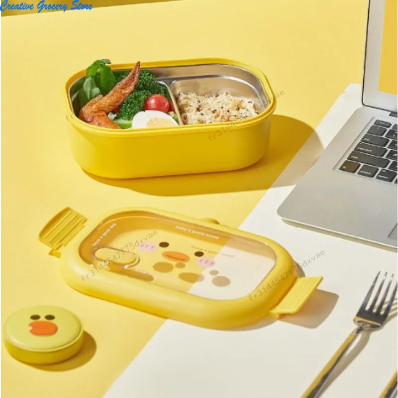 Boîte à Bento Enfant Inox « Petit Canard »