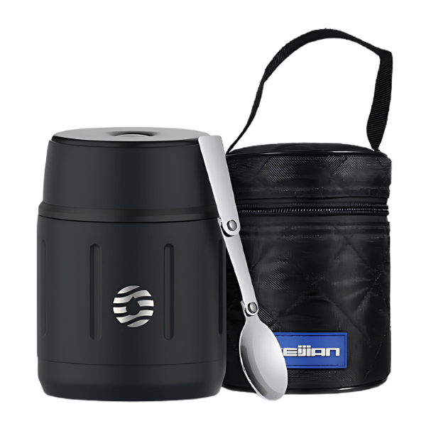 lunch box isotherme noire 500 ml longue durée