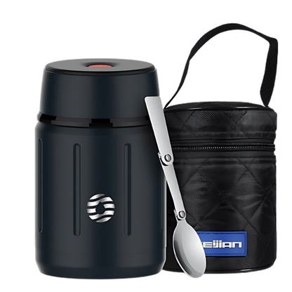 lunch box isotherme noire 750 ml longue durée