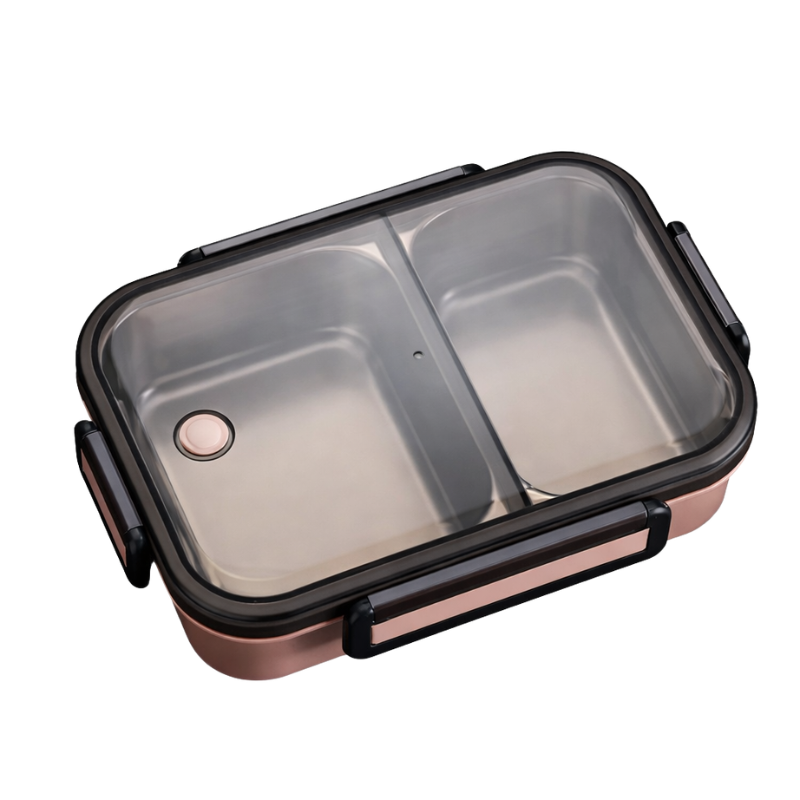 boite repas rose couvercle hermétique