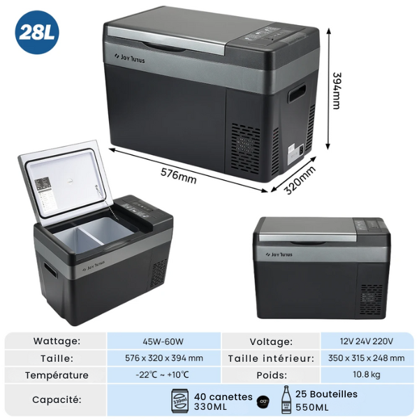 glacière réfrigérante 28 litres informations