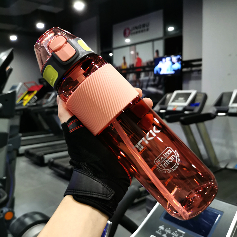 Gourde Sport Transparente Rose