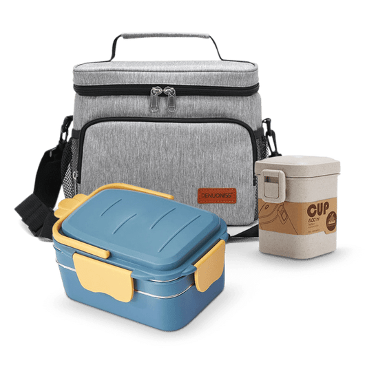 Kit Repas Nomade - Élégance Grise