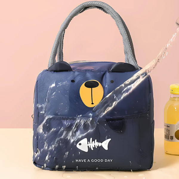 lunch bag enfant ours bleu waterproof