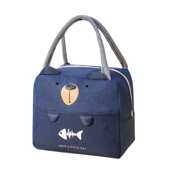 lunch bag enfant ours bleu 