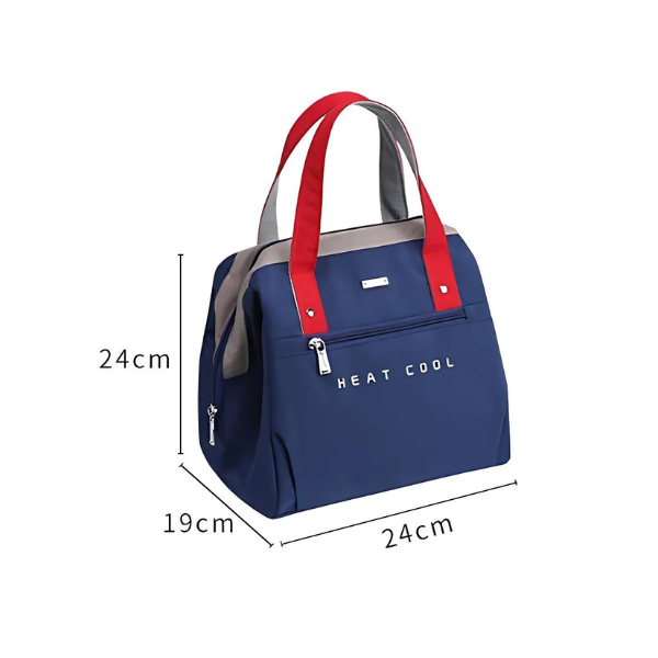 lunch bag isotherme bleu chic dimensions