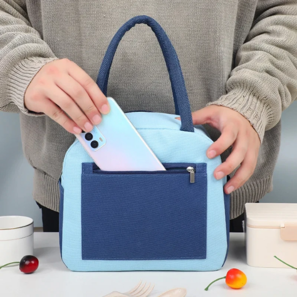 lunch bag isotherme bleu étudiant pratique