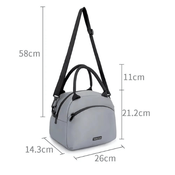 dimensions sac isotherme gris bandouliere