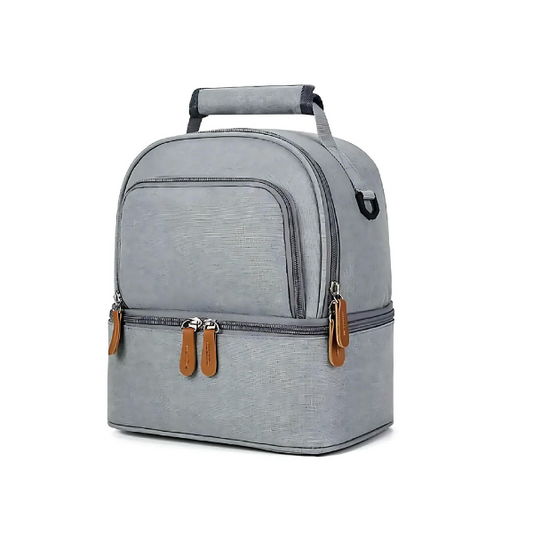 lunch bag isotherme gris classique 