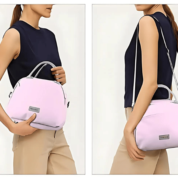 lunch bag isotherme rose bandoulière pour femme