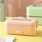 lunch box isotherme electrique rose et modele vert