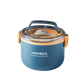 Lunch Box Compartimentée Inox Bleue