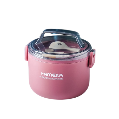 Lunch Box Compartimentée Inox Rose