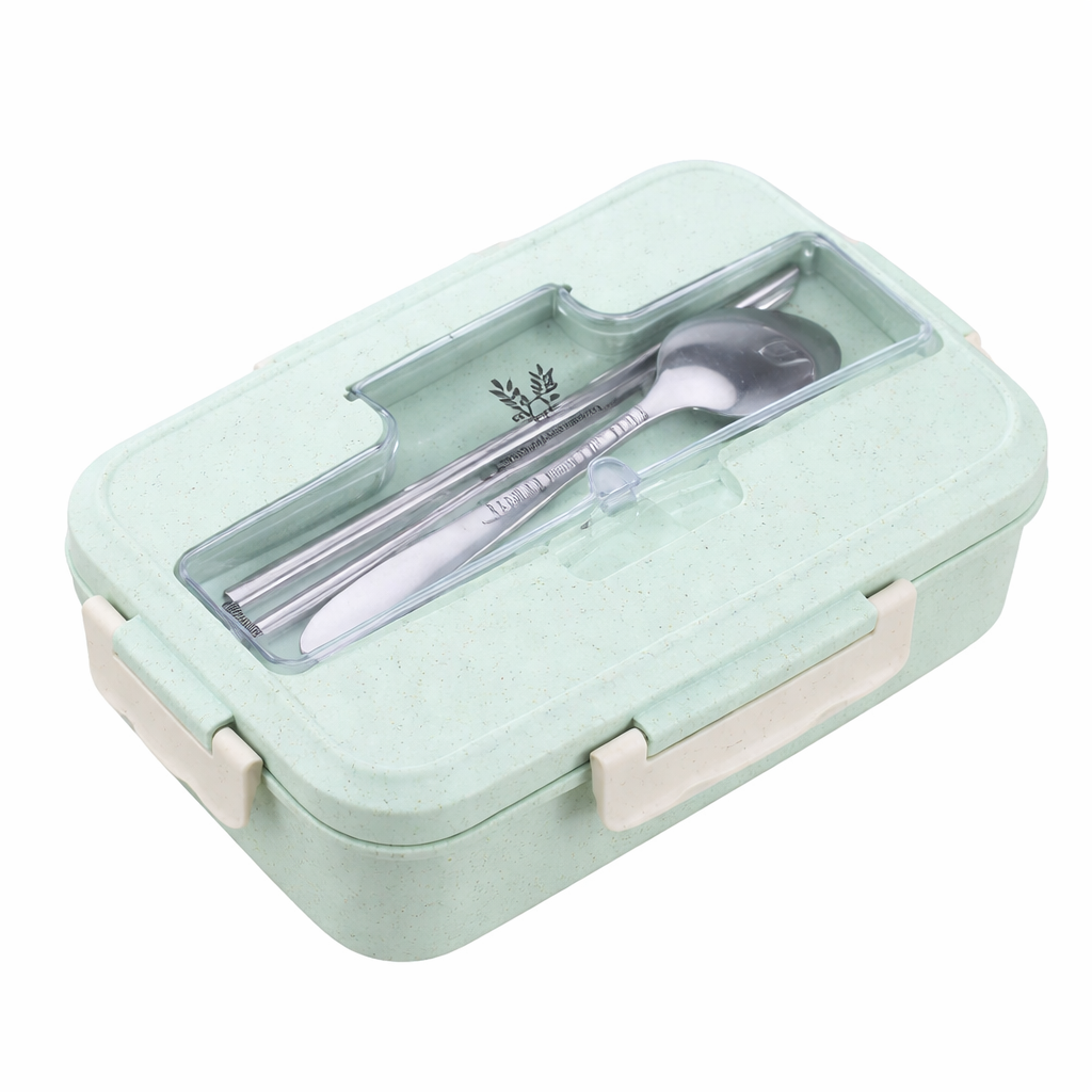 lunch box compartimentée verte épis