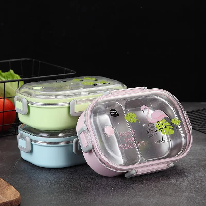 lunch box design cactus rose verte bleue