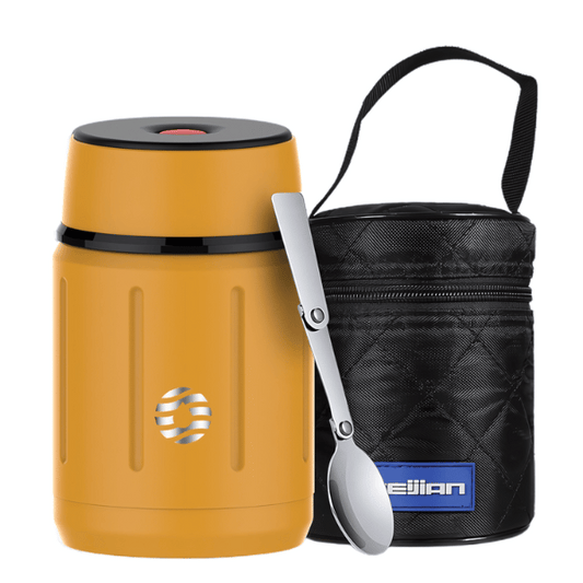 lunch box isotherme jaune haute performance 750ml