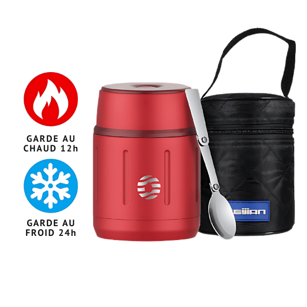 lunch box isotherme rouge chaud et froid