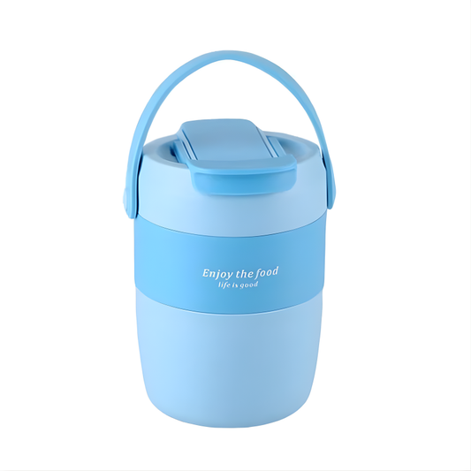 lunch box pour soupe bleu