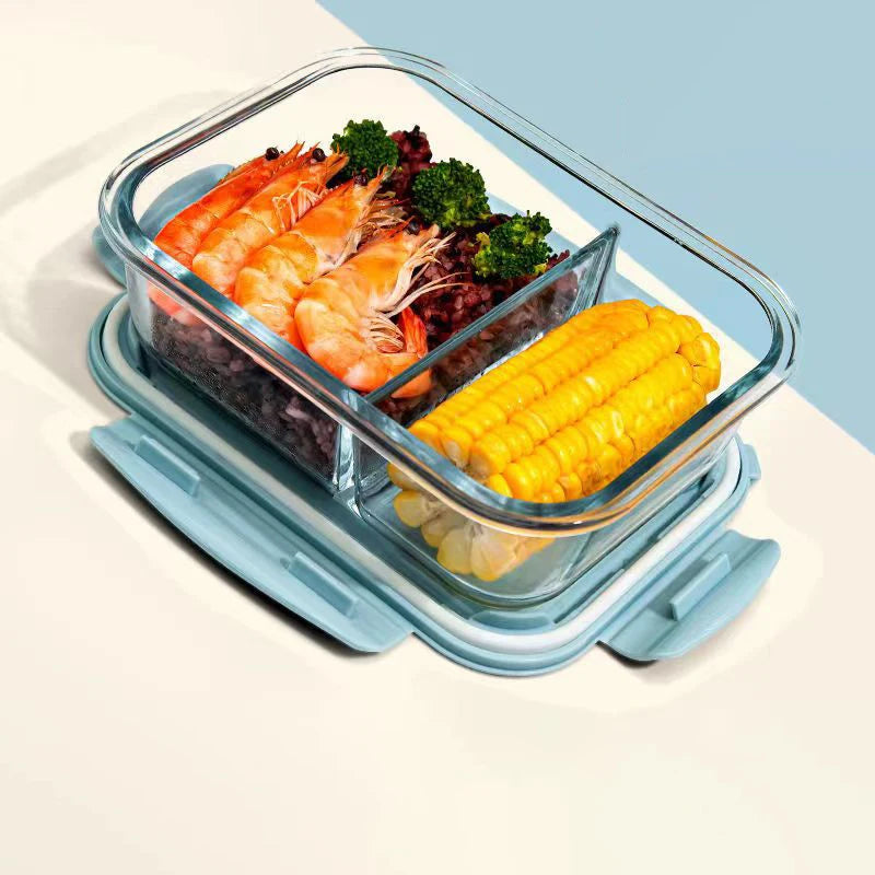 Lunch Box en Verre Cristal à Compartiments