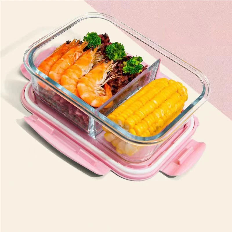 Lunch Box en Verre Cristal à Compartiments