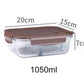 Lunch Box en Verre Cristal à Compartiments