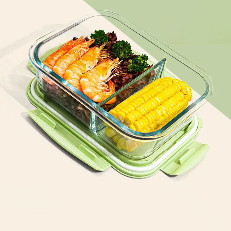 Lunch Box en Verre Cristal à Compartiments