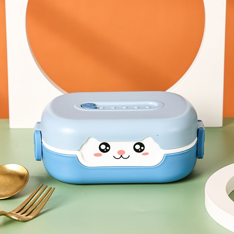 lunch box chaton bleue