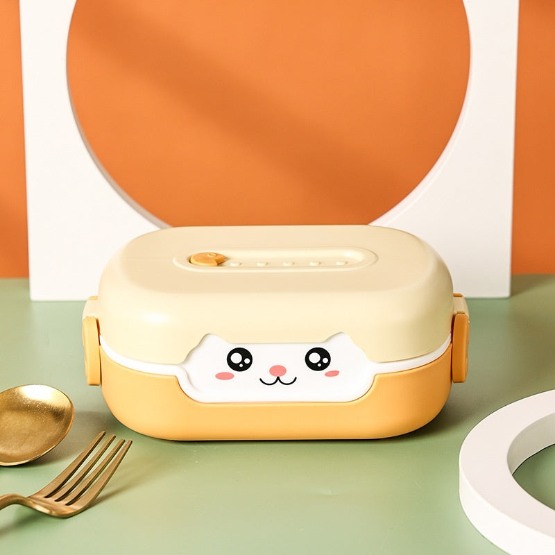 lunch box chaton jaune
