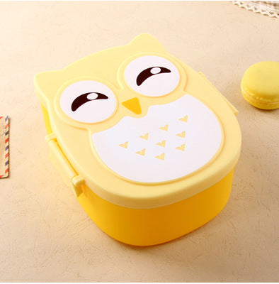 lunch box hibou jaune