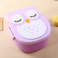 lunch box hibou violet