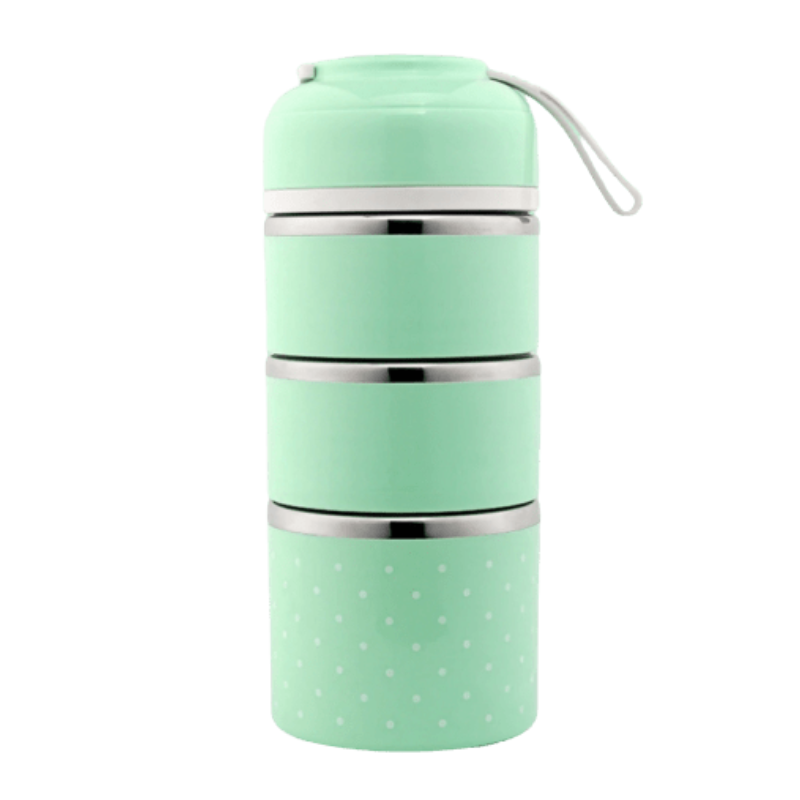 lunchbox trois étages verte