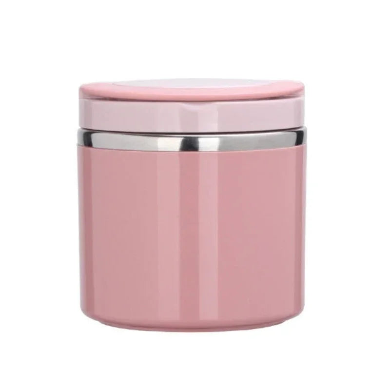 Pot Alimentaire Isotherme en Inox avec Poignée (630 ml / 1000 ml)