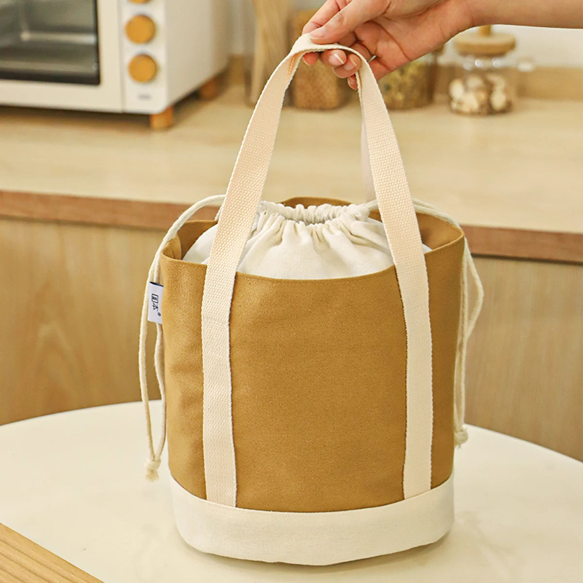 Sac Déjeuner Isotherme en Toile Épaisse Style Japonais