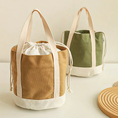 Sac Déjeuner Isotherme en Toile Épaisse Style Japonais