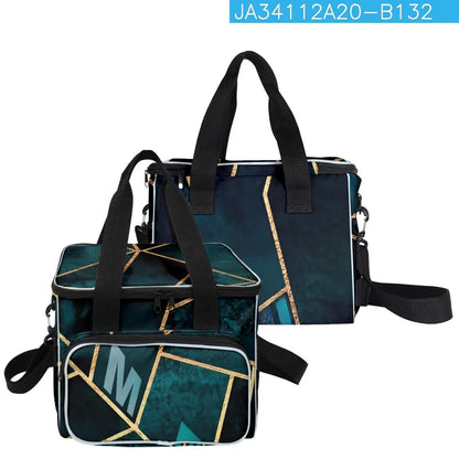 Sac Déjeuner Isotherme à Bandoulière Motifs Abstraits
