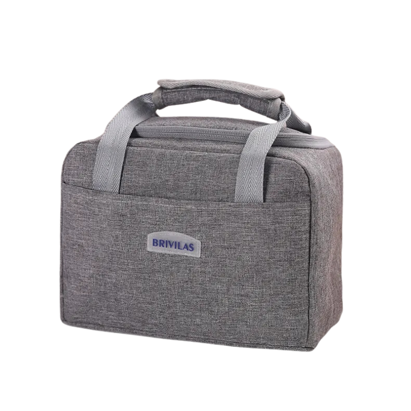 sac isotherme lunch box gris