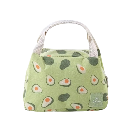 sac pour repas motif avocat