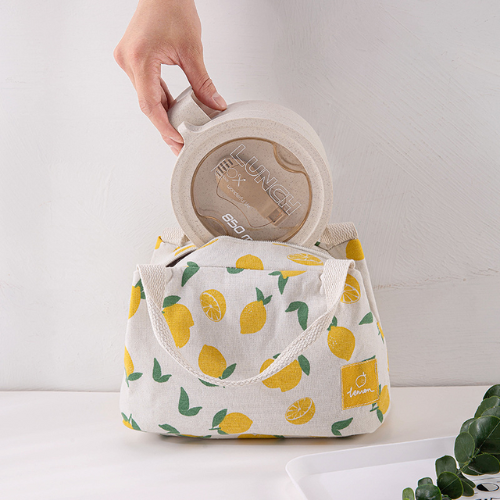 sac isotherme citron lunch box repas