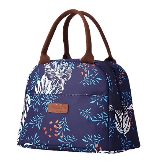 lunch bag isotherme motif feuille acacia