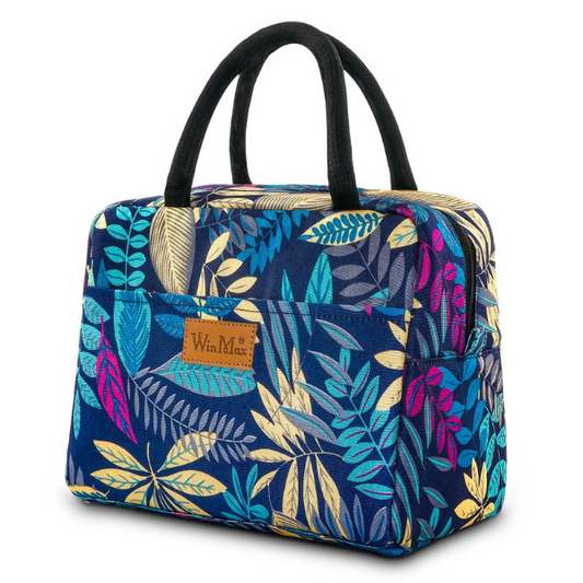 sac repas isotherme chaud feuilles multicolores