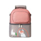 sac biberon bebe rose et gris fond transparent